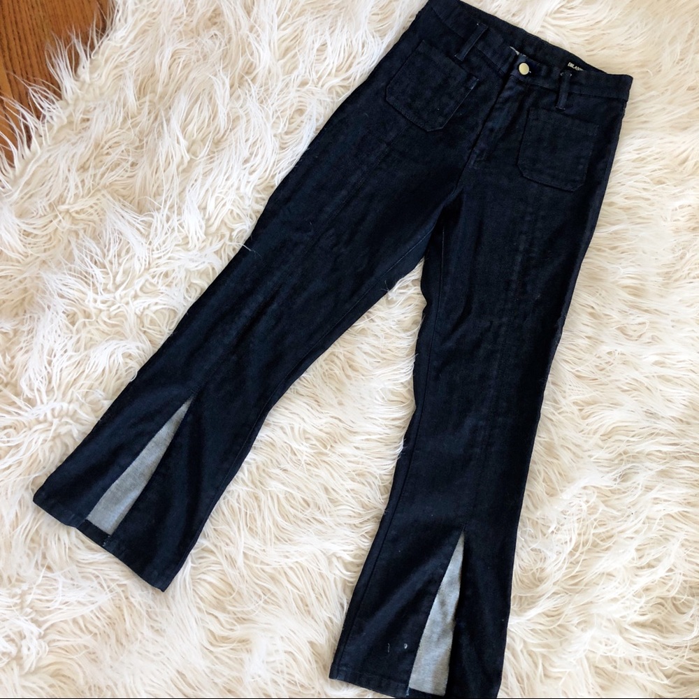 Blank NYC Cropped Flare with Front Slits